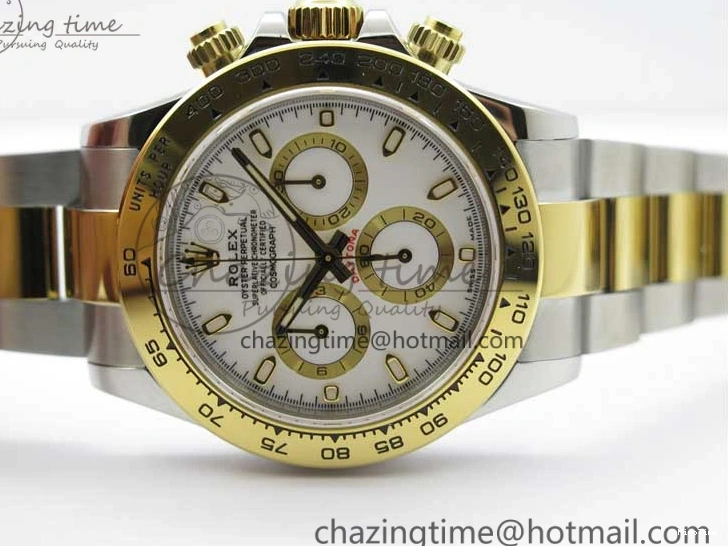 MiroTime 0420 Daytona 116503 SS YG Noob 1:1 Best Edition 904L SS Case and Bracelet White Dial SA4130 V WellDesigned 3176